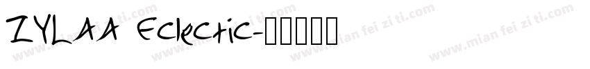 ZYLAA Eclectic字体转换